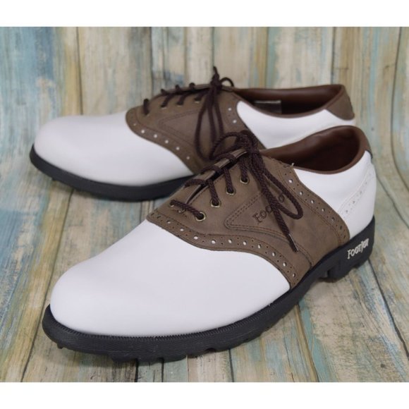 Footjoy GreenJoys Men's Size 11 Saddle Golf Cleats 45542 - Picture 1 of 11